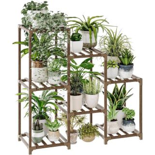 Outdoor Wood Plant Rack